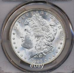 1883-CC Morgan PCGS MS-63 Gold Shield White Silver Dollar Coin Carson City Mint