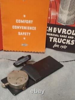 1931 1932 1933 1934 1935 1936 1937 1938 1939 Gm Chevrolet Rearview Mirror Clock