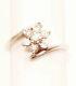 1/3 Carat Tcw Diamond 14k White Gold Ring Size 6