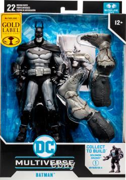 Batman Arkham City Black & White Variant 4 Figure Set -gold Label Collection