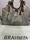 Brahmin Joan Tote Pearl Dogwood Large Nwot Leather Gold Silver Sold Out Online
