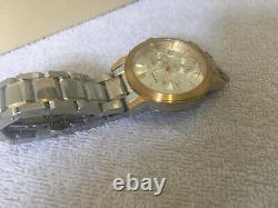 Burberry bu9751 the city two tone stainless steel chronograph unisex watch
