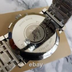 Burberry watch BU 1374 Gents Silver Dial CHRONOGRAPH