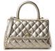 Chanel Metallic Aged Calfskin Quilted Small 20a Coco Handle Flap Gold