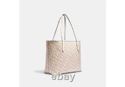 COACH City Tote In Monogram Canvas Chalk/Gold CF342 New With Tags
