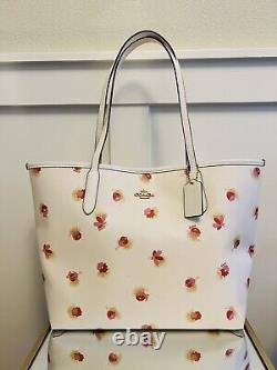 COACH City Tote With Pop Floral Print C6431 Gold/Chalk Multi