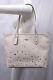 Coach New Withtag City Zip Tote Bag With Stardust Studs F22299 Light Gold/chalk