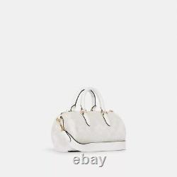 COACH White and Gold Shoulder Hand Bag Purse. $328 RETAIL