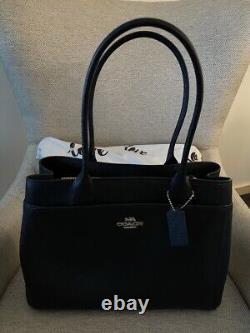 Coach Casey Large Tote, Black Leather IMBlack F31473 MINT Never Used with tag