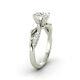 Diamond Engagement Ring 1.61 Carat Mind Diamond G Si1 Round Shape 14k White Gold
