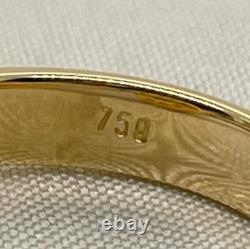 Diamond Ring 18ct Yellow & White Gold Size J 1/2 Preloved Val $3500
