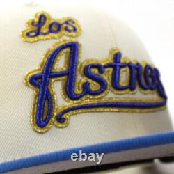 Ecapcity Houston Los Astros Texas State White Chrome Blue Gold Gray UV 7 1/2
