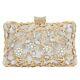 Evening Bags Clutch Gold Silver Black White Beige Jeweled Jewels Embellished New