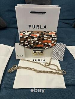 FURLA METROPOLIS CROSSBODY Petalo with camouflaged removable flap. NWT. 100%auth