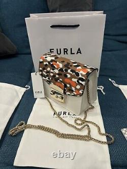 FURLA METROPOLIS CROSSBODY Petalo with camouflaged removable flap. NWT. 100%auth