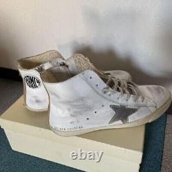Golden Goose Francy GGDB High cut Sneakers Vintage Sz 42 White Genuine Leather