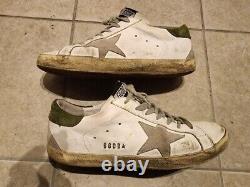 Golden Goose GGDB Sneakers Sz 42/EU, 27.0cm Vintage White Leather Made in Italy