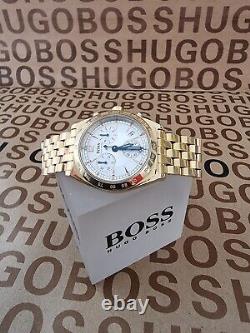 Hugo Boss rare mens swiss made Gold metropolis pilot chronograph watch 1120 £995