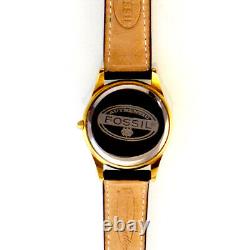 Kansas City Chiefs By Fossil 3D-Look Rare New Unworn Gold Tone MidSize Watch 119
