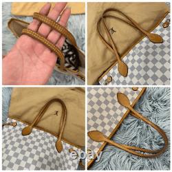 LOUIS VUITTON neverfull tote in damier azur pm