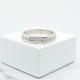 Ladies Fitted Wedding Band 18ct Wg Channel Set Princess Cut Preloved Rrp $2400