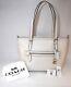 Nwt Coach Cc395 Taylor Tote Polished Pebbled Leather Tote. Chalk. Tags & Bag