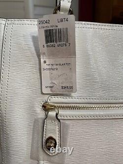 NWT Coach Patent Leather Blair Shoulder Bag 25042, Arctic White withgold Hardware