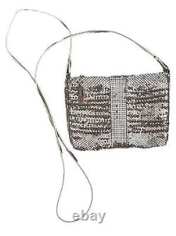 NWT Whiting and Davis Gold Mesh Cocktail Party Bag Purse Long Handle