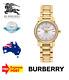 New Burberry'the City' Bu9203 Gold/silver Check Womens Quartz Watch