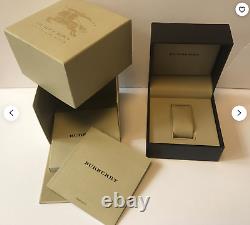 New Genuine Burberry Bu9203 Yellow Gold Ion Plated The City Women's Watch Gift