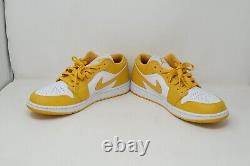Nike Air Jordan 1 Low Pollen 553558-171 Yellow Toe White Gold Yellow Size 12.5