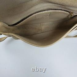 Rare Vintage Coach Leather City Bag Bone Cream Off White Shoulder Purse, 9790
