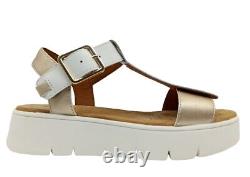 Sandals Women's GEOX D35SCD Shoes Wedge Low Casual Comfortable Leather A Fashion