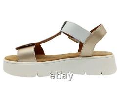 Sandals Women's GEOX D35SCD Shoes Wedge Low Casual Comfortable Leather A Fashion