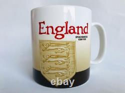 Starbucks England I City Icon 2009 Mug Uk Royal Arms Of Kings Realm 3 Gold Lions