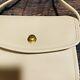 Vintage Authentic Coach Chrystie White Leather Crossbody Bag 9892