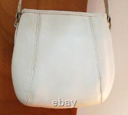 Vintage COACH #9990 White/Bone Leather Small Framed pouch -Rehabbed! USA Made