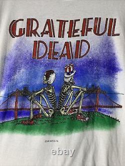 Vintage Grateful Dead Tee Mens Sz M Screen Stars Golden Gate Bridge Art Tee 80s